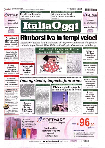 Italia oggi : quotidiano di economia finanza e politica